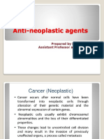 Anti-Neoplastic Agents: Prepared by Sagar Vaghela Assistant Professor at SSPC Zundal