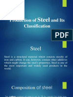 Production of Steel and Its Classification