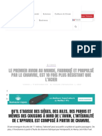 Le Premier Avion Au Monde, Fabriqué Et Propulsé Par Le Chanvre, Est 10 Fois Plus Résistant Que l'Acier