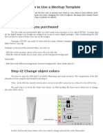How To Use A Mockup Template