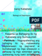 Bahagi NG Unang Kabanata