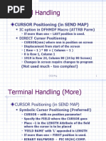 Terminal Handling: CURSOR Positioning (In SEND MAP)