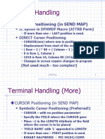 Terminal Handling: CURSOR Positioning (In SEND MAP)