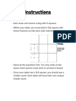 Solving 1 - and 2-Step Equations Puzzle
