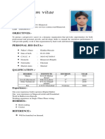 Curriculum Vitae: Waheed Ahamd