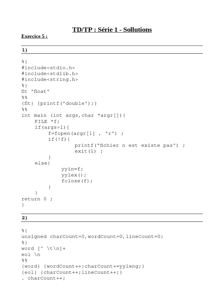 Solutions TD TP1 2020 | PDF | Computing | Digital Technology