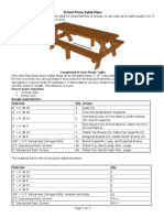 8 Foot Picnic Table Plans