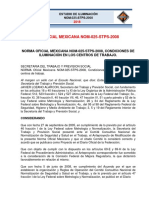 7. Norma Oficial Mexicana NOM 025 STPS 2008