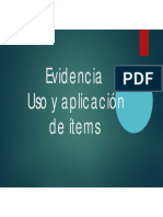 Evidencia 2 - Aplicación de Items - Jorge Yesid Vásquez Rey