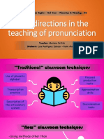 New Directions in The Teaching of Pronunctiation