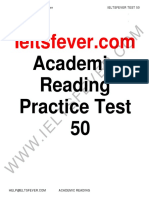 Academic Reading Practice Test 50