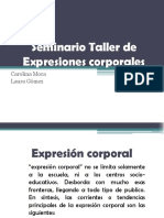 Seminario Taller de Expresiones Corporales