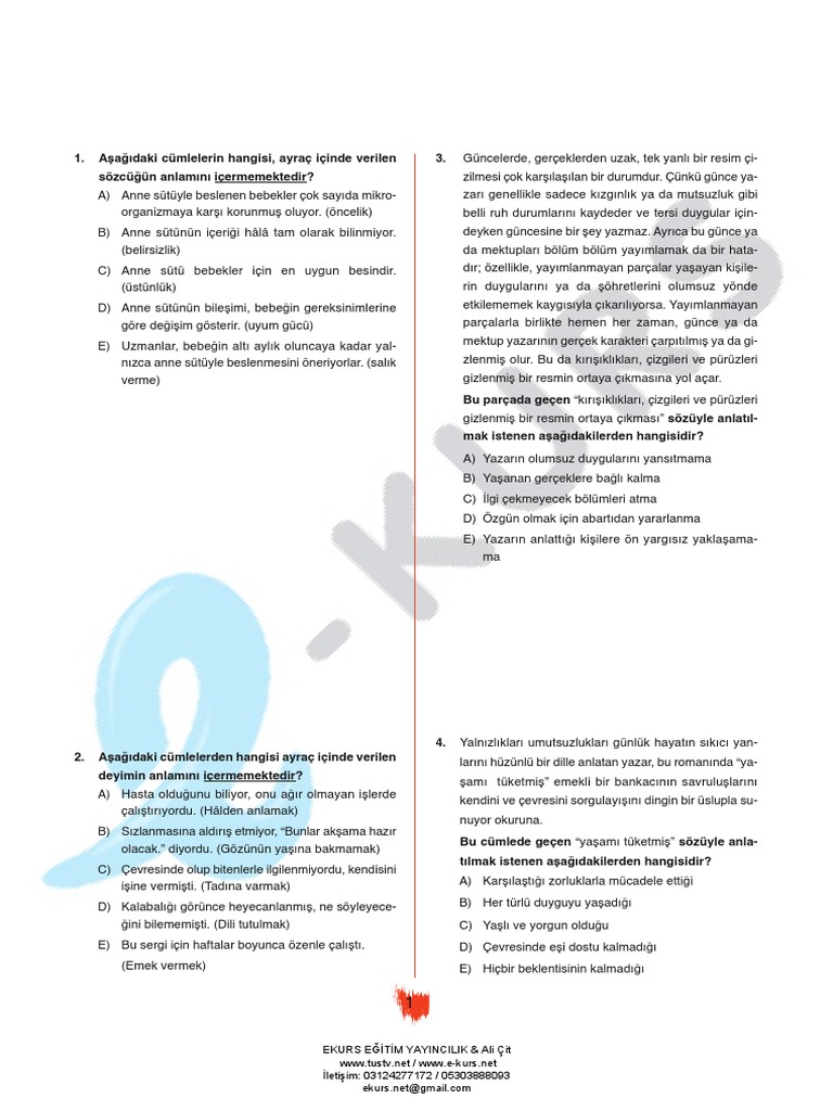 ales sozel soru havuzu pdf