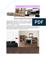 Tipos de Madera para Muebles