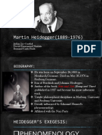 Martin Heidegger (1889-1976) : Julian Jay Cordial David Emmanuel Nudalo Bernard Carlo Pacis