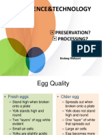 Egg Science&Technology: Preservation? Processing?