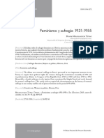 Miloslavich Tupac, Diana - Feminismo y Sufragio 1931-1955