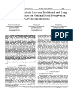 Comparison Analysis Between Traditional and Long Segment Contracts On National Road Preservation Activities