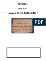 Where Is The Caterpillar?: Activity 1