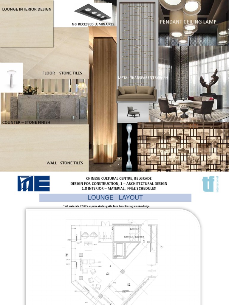 Lounge Interior Design for Cultural Centre | PDF | Interior Design ...