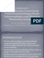 LAPORAN KASUS Poster Atresia Esofagus