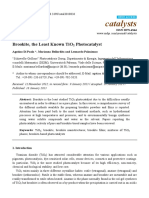 Catalysts: Brookite, The Least Known Tio Photocatalyst