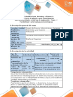 Guía de actividades y rúbrica de evaluación - Fase 4 - Factibilidad y alternativas metodológicas.docx