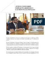 Tierra Del Fuego Leonardo Gorbacz Complicó A Bertone y Confirmó Las Denuncias Penales