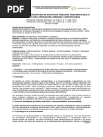 VIANA, Camila Rocha Cunha. Formação Concertada de Políticas Públicas Urbanísticas e o Ex. Das Operações Consorciadas in RTSP, 2014, Fls. 11-26