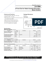 Ordering number EN1840A: LA1186N Monolithic Linear IC for FM Front Ends