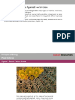 Mechanical Defense Against Herbivores: Principles of Biology