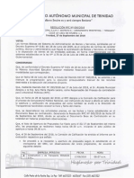 requrimientos gobierno autonomo del beni