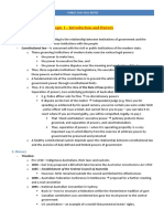 Topic 1 - Introduction and History: Public Law Full Notes