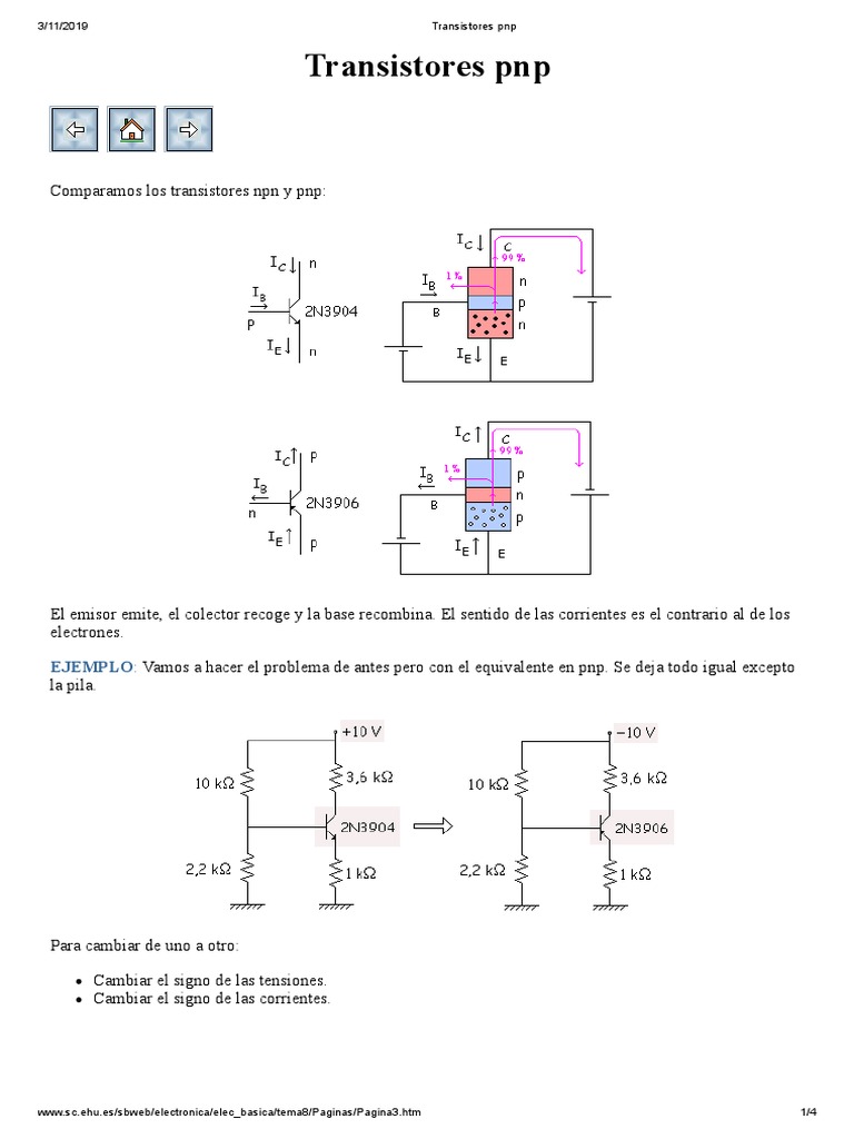 Transistores PNP Ejercicios PDF PDF