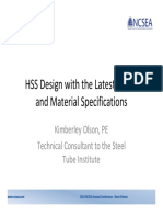 HSS Design With The Latest Codes and Material Specifications