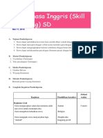 RPP Bahasa Inggris (Skill Speaking) SD: A. Tujuan Pembelajaran