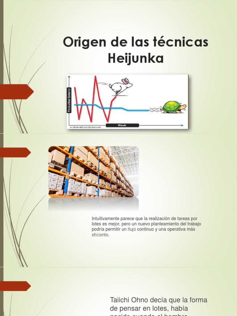 Origen y ventajas de Heijunka en producción | PDF