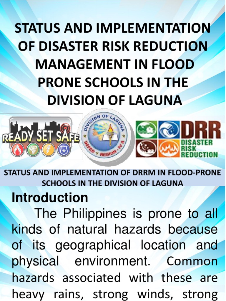 DRRM Implementation in Laguna Schools | PDF | Emergency Management | Flood
