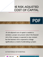 The Risk-Adjusted Cost of Capital Boclaras