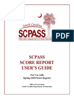 Scpass 2018 Score Report Users Guide