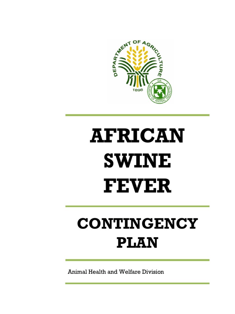 ASF Contingency Plan v4 1 | PDF | Infection | Elisa