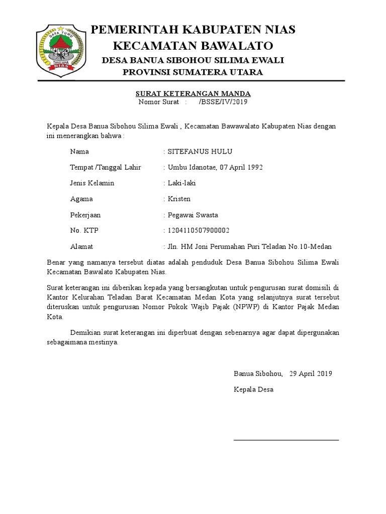 Download 69+ Contoh Surat Mandah Adalah Terbaik Dan Terbaru