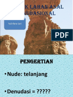 Bentuk Lahan Asal Denudasional PDF