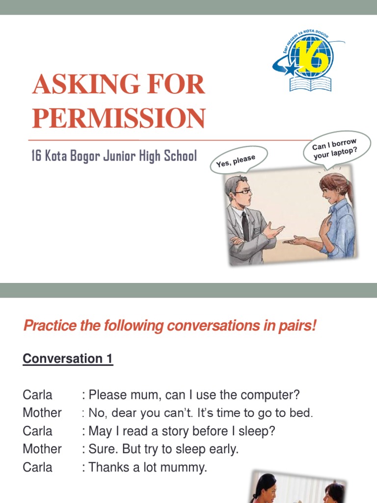 Asking for Permission: Practice Dialogues | PDF