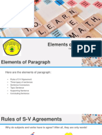 Elements of Paragraph: Compiled by Annisa Dina Utami, M.PD
