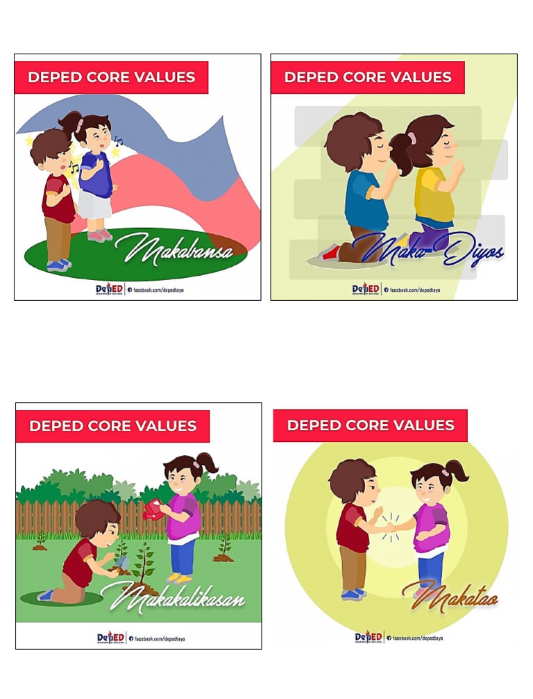 essay about deped core values
