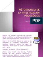 Teorías y Métodos de La Investigación Psicológica