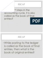 Itisthe2 Steps in The Accounting Cycle. It Is Also Called As The Book of Final Entries?