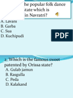 What Is The Popular Folk Dance of Gujarat State Which Is Performed in Navratri?