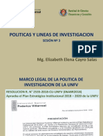 Politicas y Lineas de Investigacion Sesion #3 Unfv